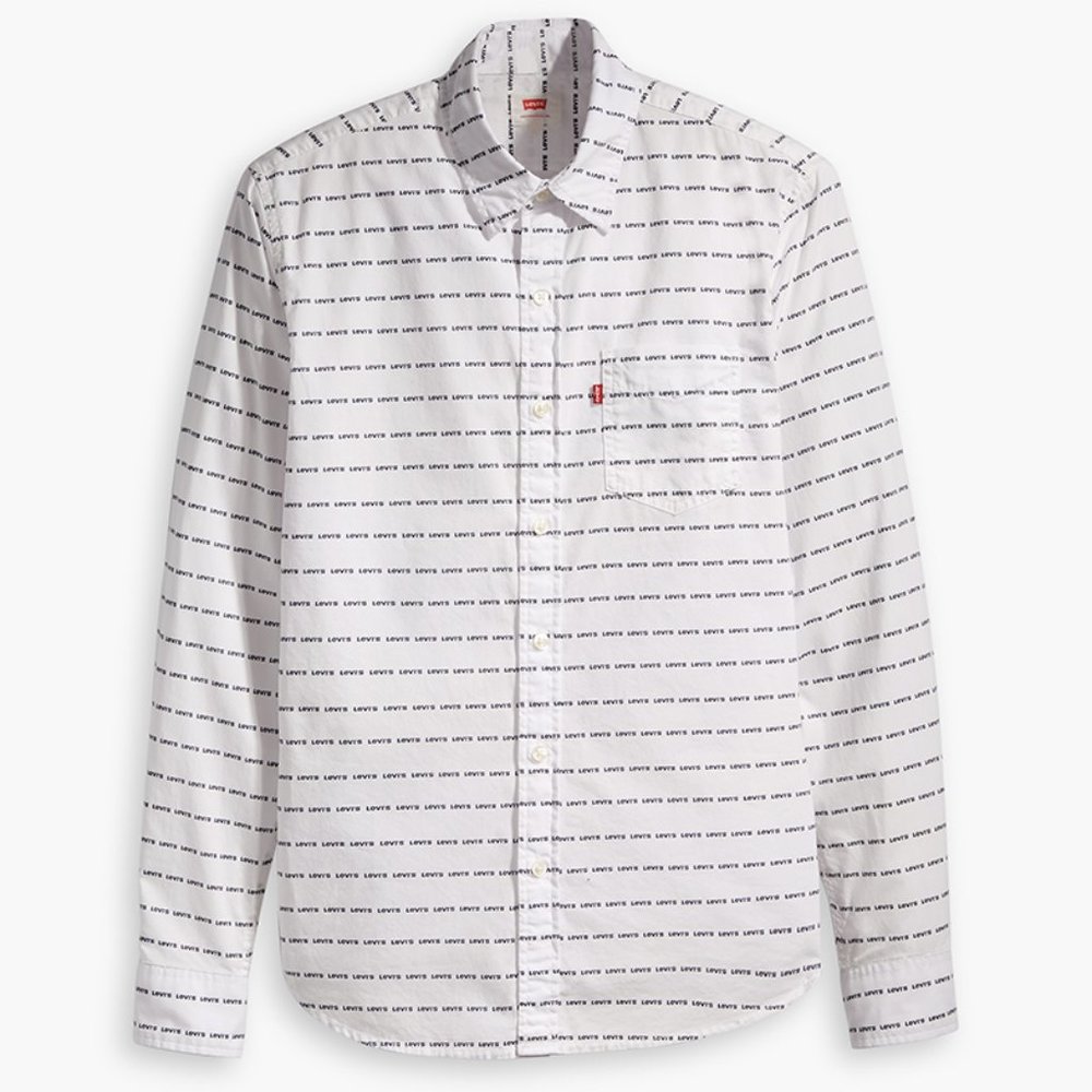 Levi's Line Logo Long Sleeve Button Front Shirt